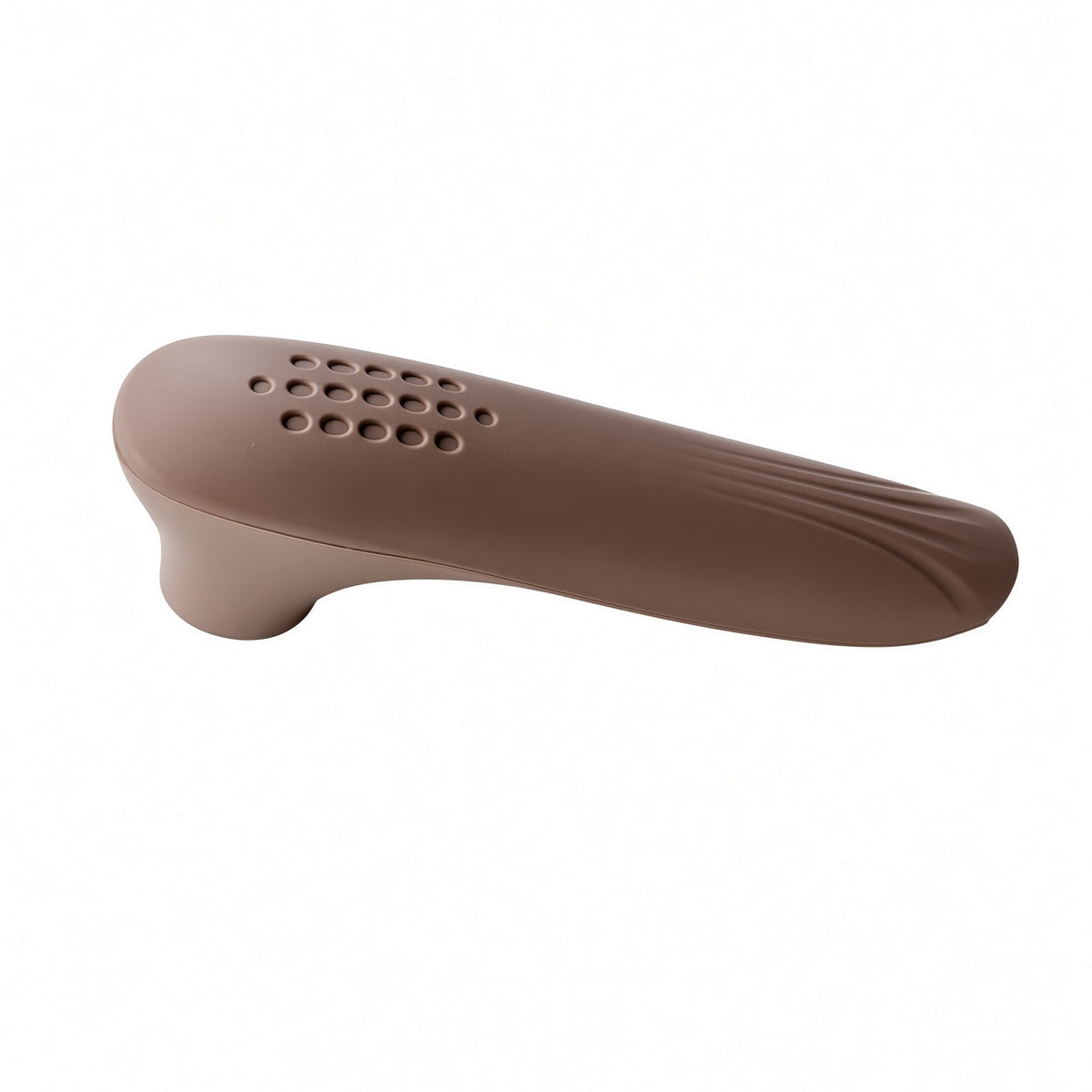 Handlush Brown Dot-Textured Silicone Handle Sleeve, Heat-Resistant Cover for Pot & Pan Handles