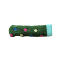 Handlush Green Polka Dot Knit Handle Sleeve, Patterned Fabric Cover for Door & Cabinet Handles