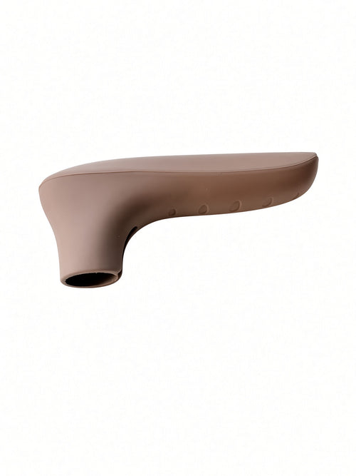 Handlush Brown Dot-Textured Silicone Handle Sleeve, Heat-Resistant Cover for Pot & Pan Handles