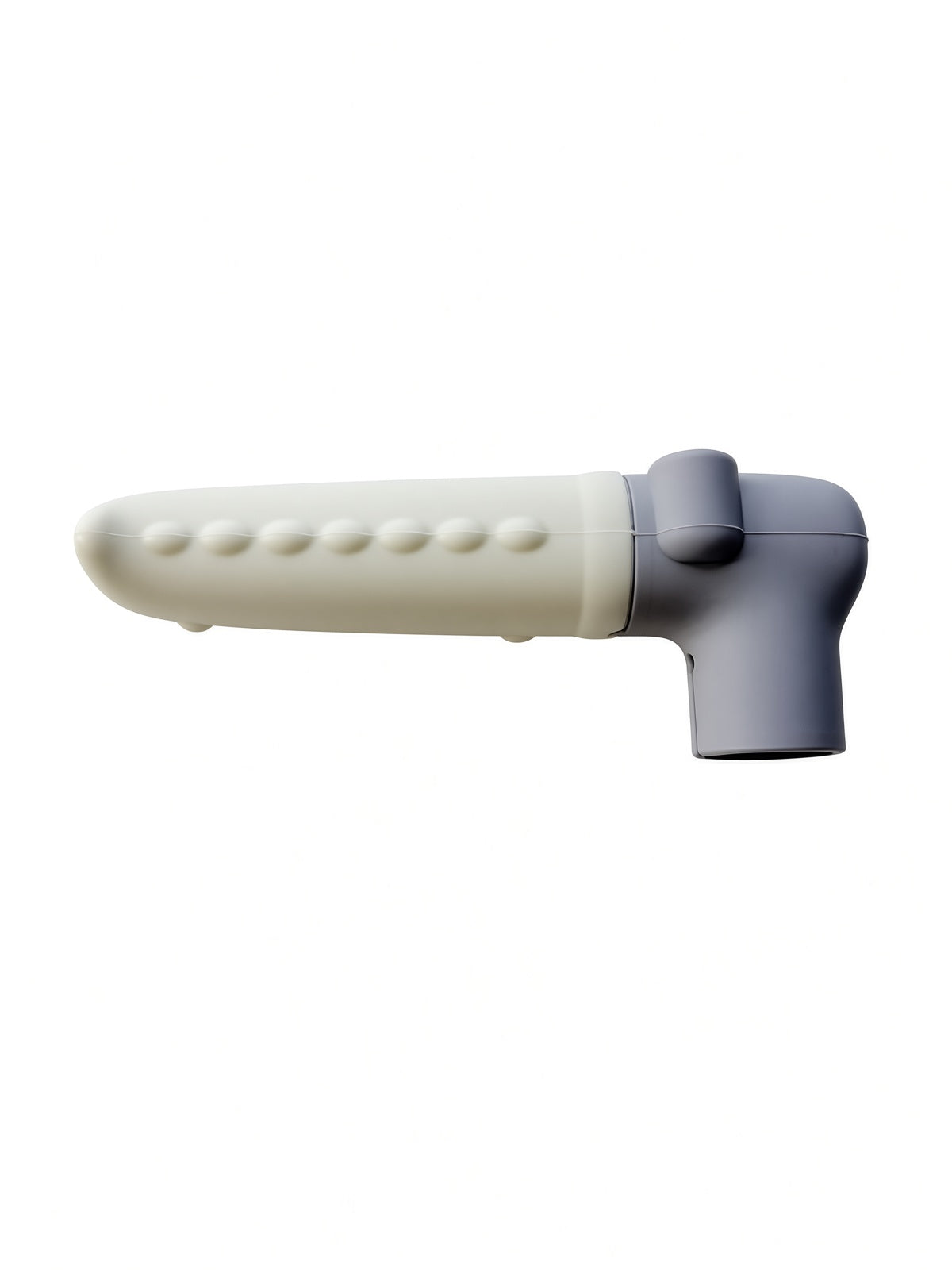 Handlush Cream & Grey Crocodile Silicone Door Handle Cover, Decorative Sleeve for Door Levers